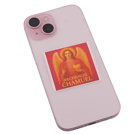 Abtibild sticker Arhanghelul CHAMUEL, Ingerul iubirii si al armoniei, 51mm, imagine 3