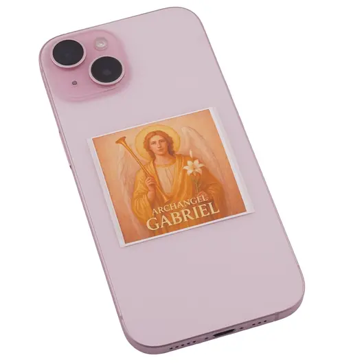 Abtibild sticker Arhanghelul GABRIEL, Ingerul claritatii si comunicarii divine, 51mm, imagine 3