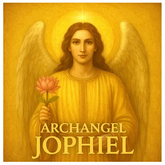 Abtibild sticker Arhanghelul JOPHIEL, Ingerul frumusetii si al inspiratiei, 51mm, imagine 2