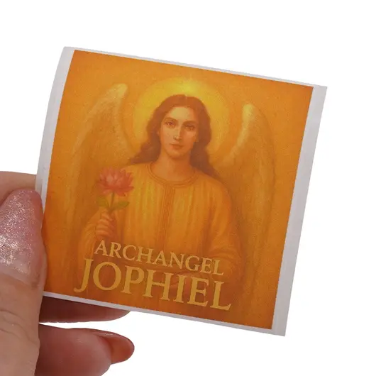 Abtibild sticker Arhanghelul JOPHIEL, Ingerul frumusetii si al inspiratiei, 51mm, imagine 4