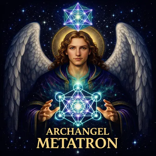 Abtibild sticker Arhanghelul METATRON, Ingerul protectiei energetice si al evolutiei spirituale, 51mm, imagine 2