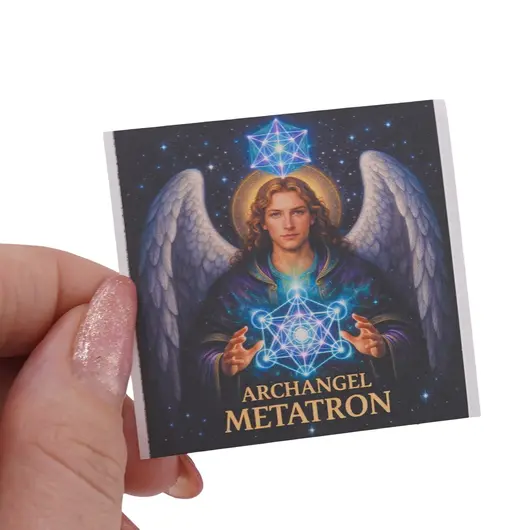 Abtibild sticker Arhanghelul METATRON, Ingerul protectiei energetice si al evolutiei spirituale, 51mm, imagine 4