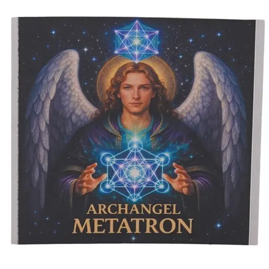 Abtibild sticker Arhanghelul METATRON, Ingerul protectiei energetice si al evolutiei spirituale, 51mm