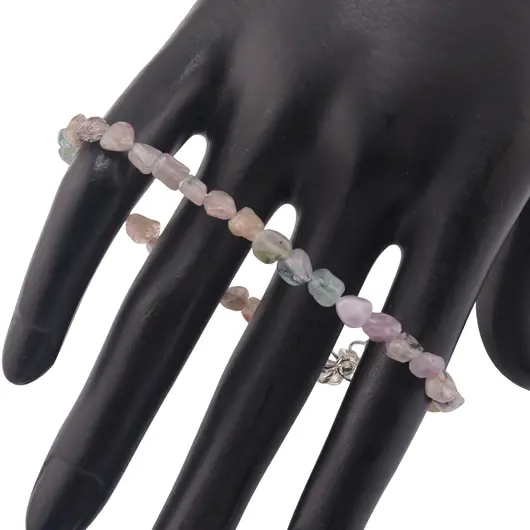 Bratara Turmalina multicolora neregulata 4-6mm, imagine 2