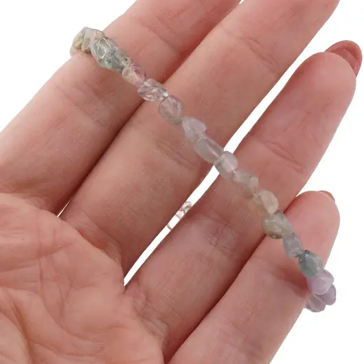 Bratara Turmalina multicolora neregulata 4-6mm, imagine 3