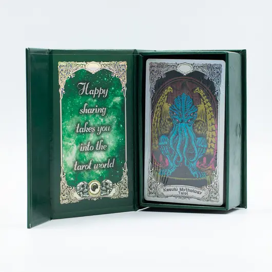 Carti de tarot cu Folie Verde – Mitologia Kesulu cu ghid - 78 de carti, imagine 2