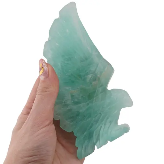 Figurina gravata uliu din Fluorit - 13,5cm, imagine 4