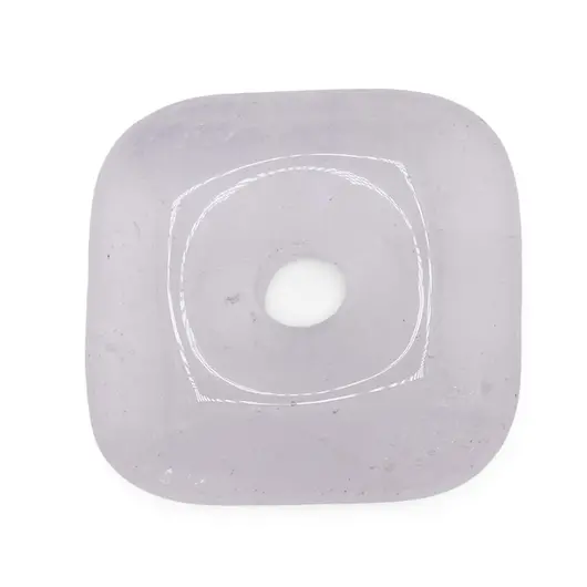 Pandantiv Cristal de stanca Pi donut patrat, 30mm