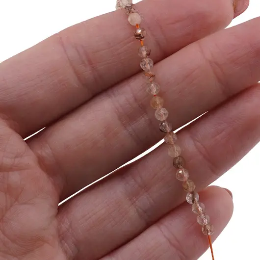 Sirag Cuart tangerin sfere fatetate 3mm, 41cm, imagine 2