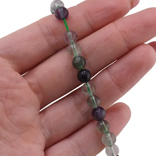 Sirag Fluorit sfere 6mm, 38cm, imagine 2