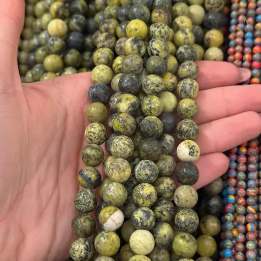 Sirag Jad Serpentin sfere 10mm, 38cm