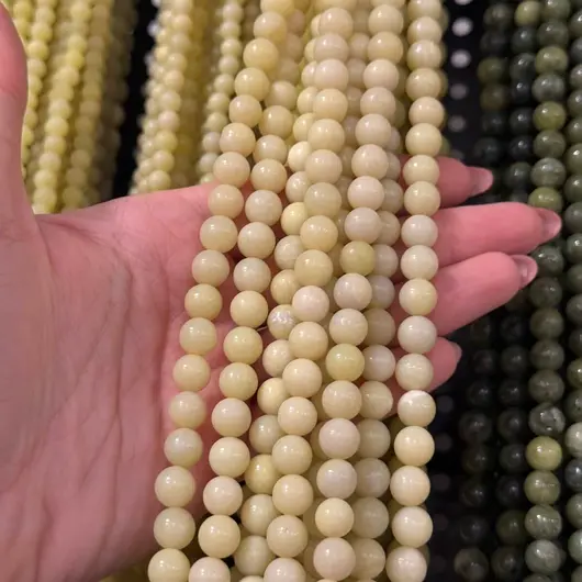 Sirag Jad Olive sfere 8mm, 38cm