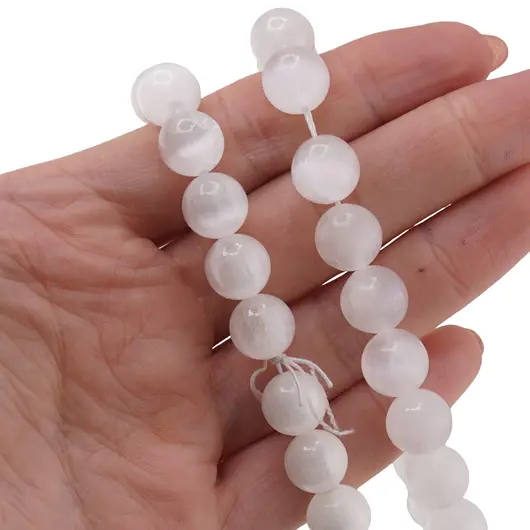 Sirag Selenit sfere 10mm, 38cm, imagine 2