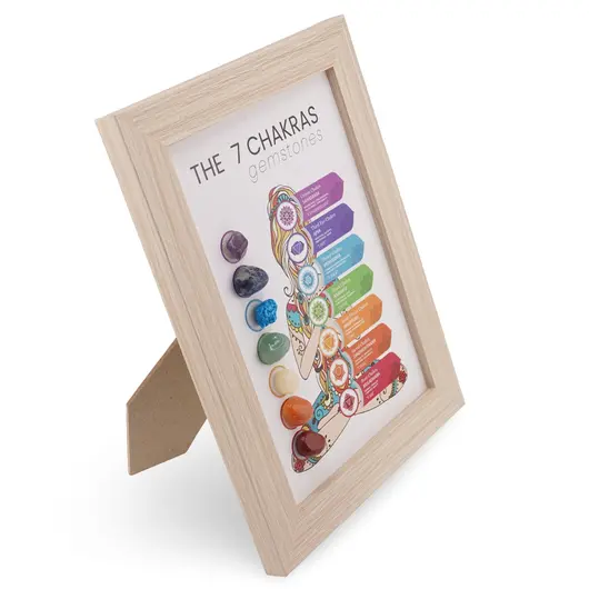 Tablou 7 Chakre cu Pietre Naturale – Armonie si Activare Energetica, imagine 2