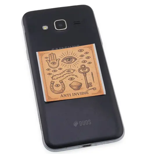 Abtibild sticker amuleta anti invidie, 51mm, imagine 2