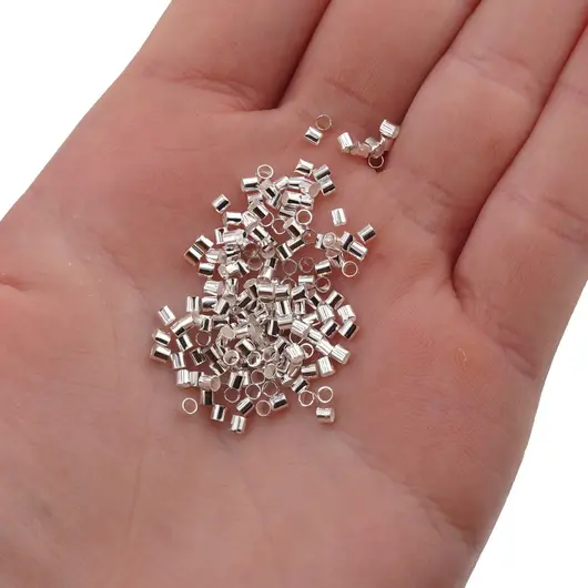 Accesorii din metal argintiu - crimpi, imagine 2