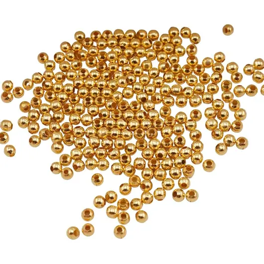 Accesorii din metal auriu - bile aurii pentru bijuterii