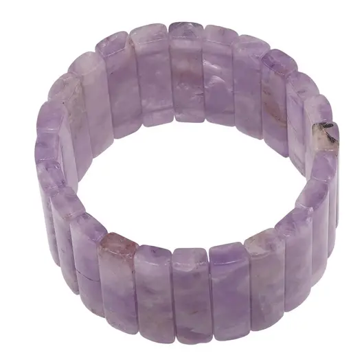 Bratara lata Ametist lavanda tuburi, 34mm, imagine 2