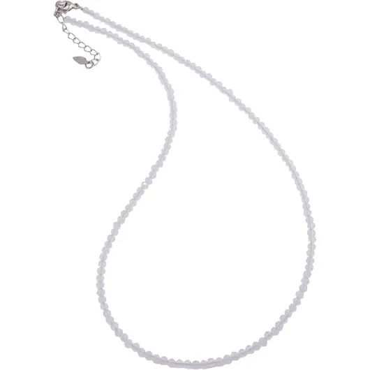 Colier cu sfere fatetate din Opalit, 3mm