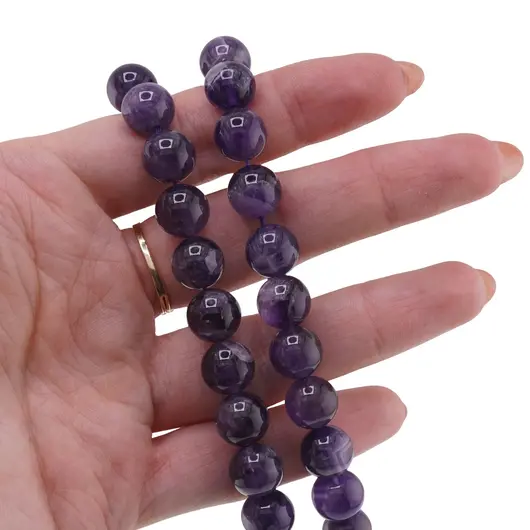 Sirag Ametist sfere 10mm, 38cm, imagine 2