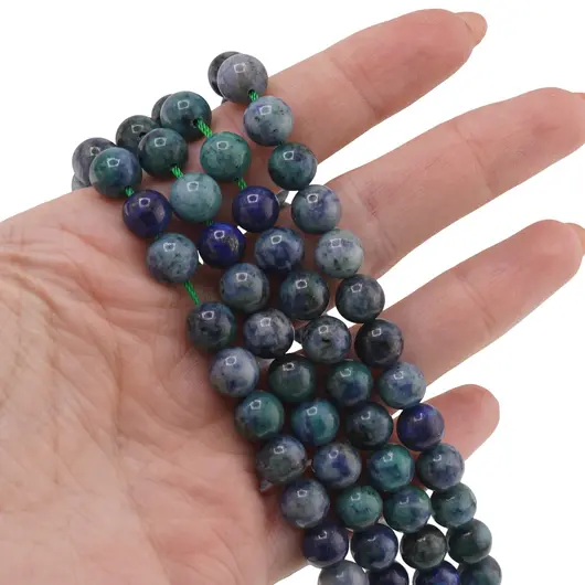 Sirag Azurit sfere 8mm, 38cm, imagine 2