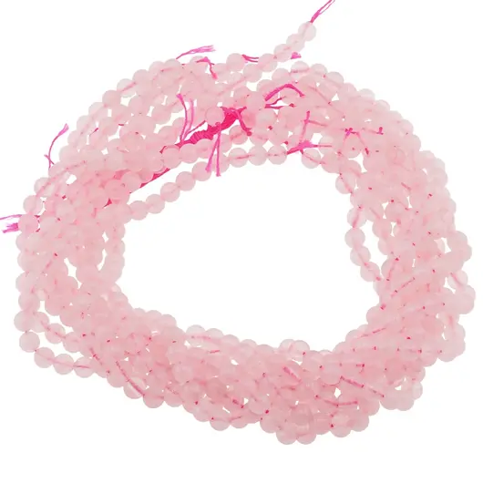 Sirag Cuart roz sfere 6mm, 38cm