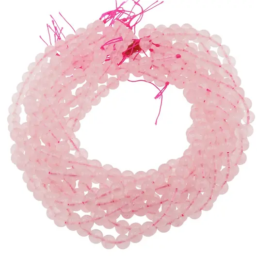 Sirag Cuart roz sfere 8mm, 38cm