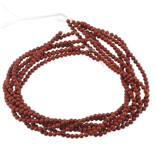 Sirag Jasp rosu sfere 4mm, 38cm