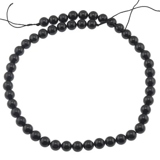 Sirag Turmalina neagra sfere 8mm, 38cm