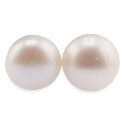 Cercei cu surub Perle de cultura albe, 10mm, imagine 2