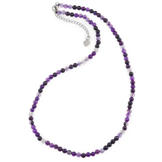Colier Agat mov sfere 4mm