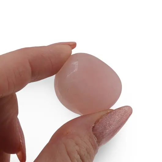 Cuart roz cristal rulat, 18-22g, imagine 3