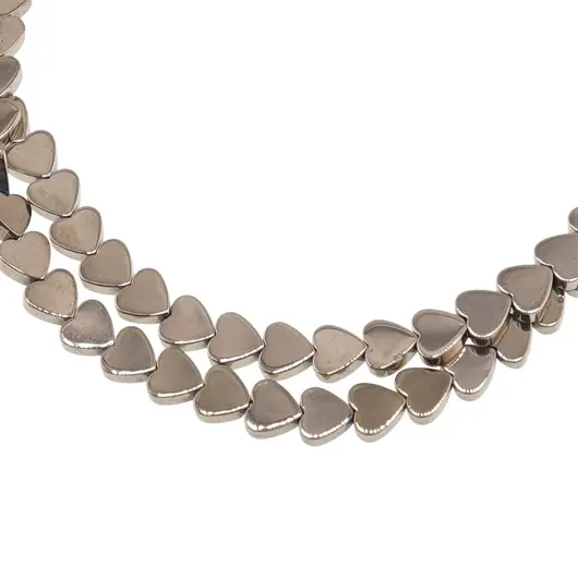 Sirag Hematit auriu inima 6mm, 40cm, imagine 2