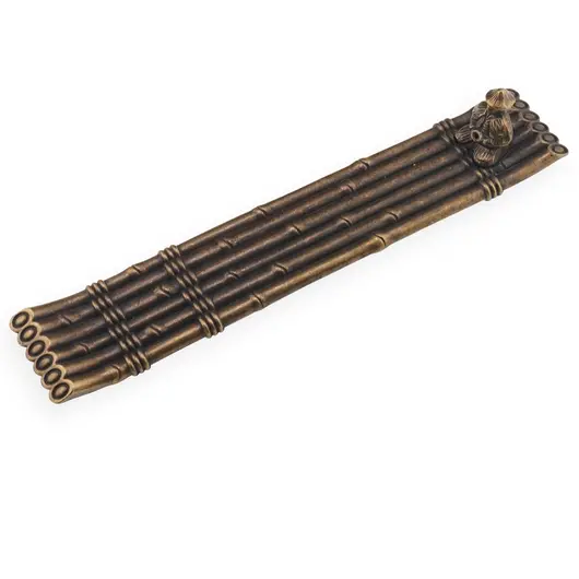 Suport ardere betisoare parfumate, model pescar pe bambus, metal