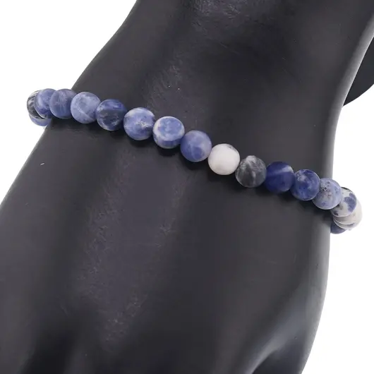 Bratara Sodalit sfere mate 6mm, imagine 2
