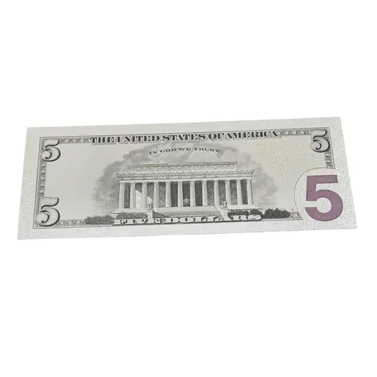 Feng Shui - Bancnota argintie din polimer 5$ (cinci dolari), imagine 2