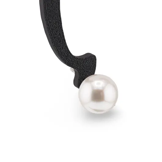 Cercei cu surub Perle albe Mallorca, 10mm, imagine 2