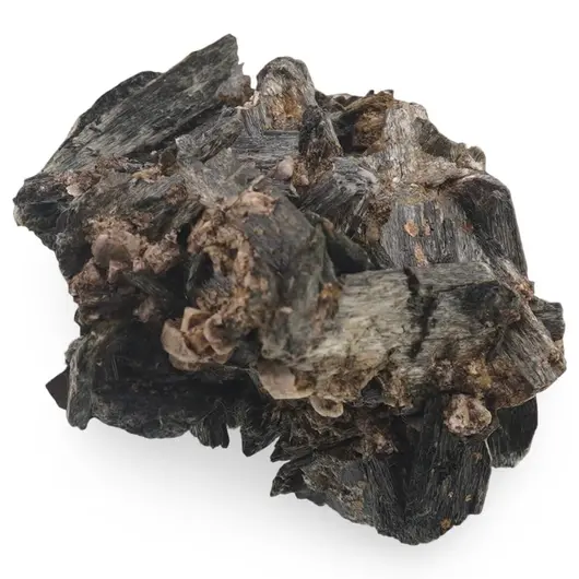 Epidot cristal natural brut in matrita, 40-50g, imagine 6