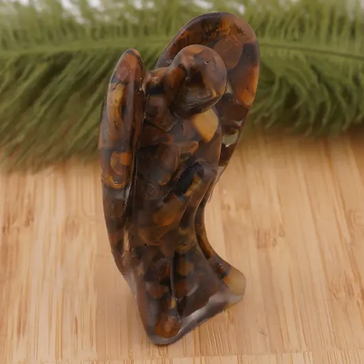 Inger din rasina cu spartura Ochi de tigru, 68mm, imagine 2