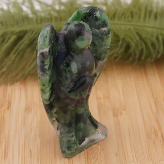 Inger din rasina cu spartura Rubin in zoisit, 68mm, imagine 2