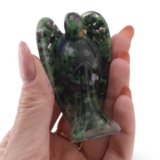 Inger din rasina cu spartura Rubin in zoisit, 68mm, imagine 3