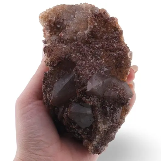 Cuart rosu brut cristal unicat, C1, imagine 4