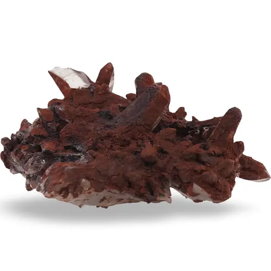 Cuart rosu brut cristal unicat, C5, imagine 2