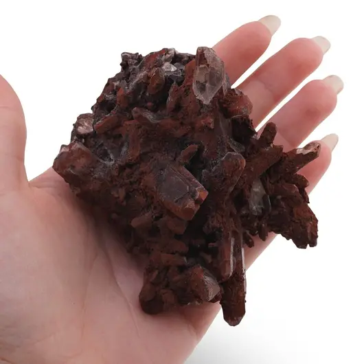 Cuart rosu brut cristal unicat, C5, imagine 4