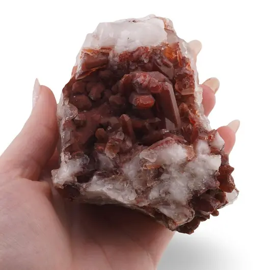 Cuart rosu brut cristal unicat, C6, imagine 4