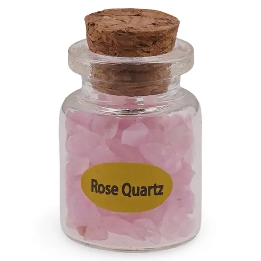 Sticla cu spartura Cuart roz, 3cm