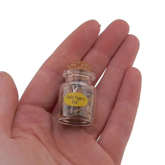 Sticla cu spartura Ochi de tigru, 3cm, imagine 2
