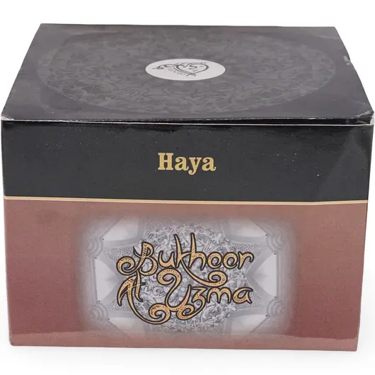 Al Uzma Haya – bakhoor (tamaie araba) pentru ardere, cu oud, rasini si uleiuri parfumate
