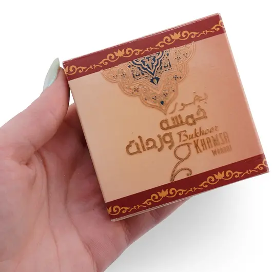 Bakhoor Khamsa (tamaie araba) tablete pentru ardere, cu oud, rasini si uleiuri parfumate, imagine 4