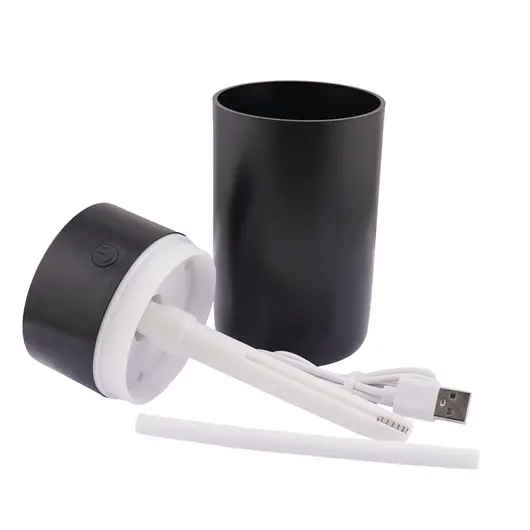Difuzor ultrasonic Time NEGRU, 230 ml, functie de umidificator, aroma difuzor, purificator aer, USB, imagine 2